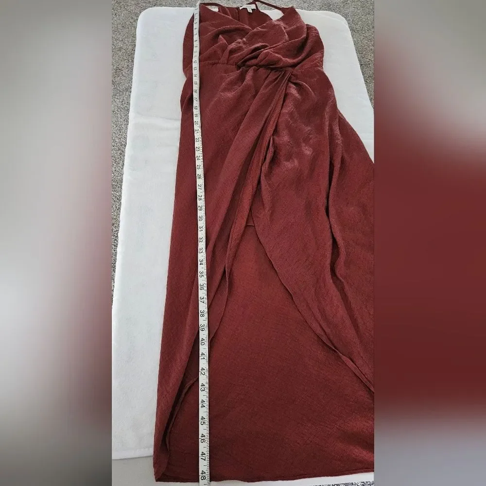 Joie Tanika Terracotta/Rust Halter Dress size Medium - Picture 10 of 10